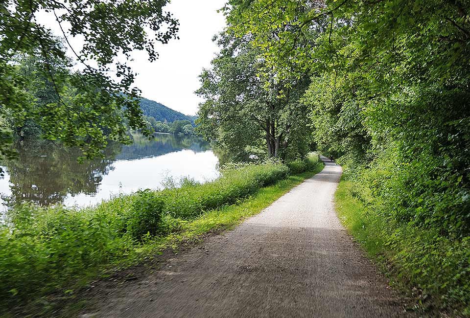 Radweg im Naturschutzgebiet
