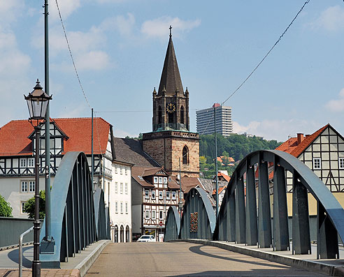 Über der Brücke in Rotenburg