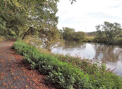 Radweg an der Fulda