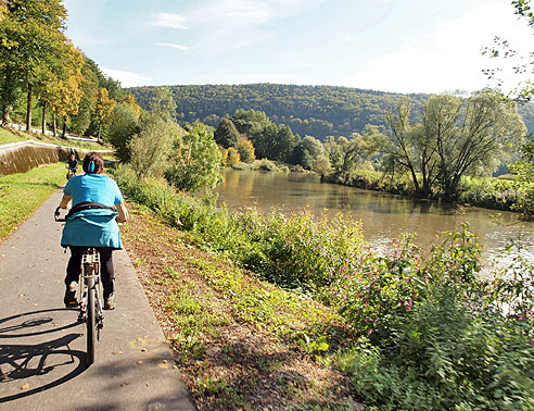 Radweg am Fluss