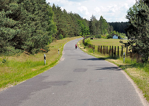 Radweg auf der Straße