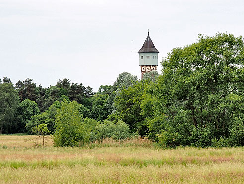 Blick auf den Wasserturm