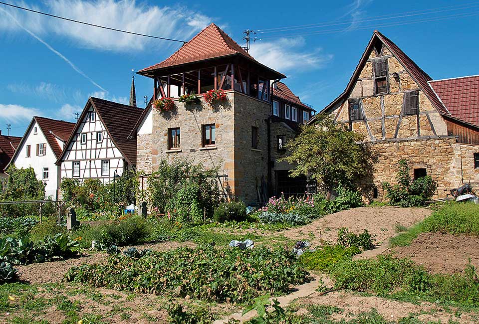 Frühere Stadtmauer in Grötzingen