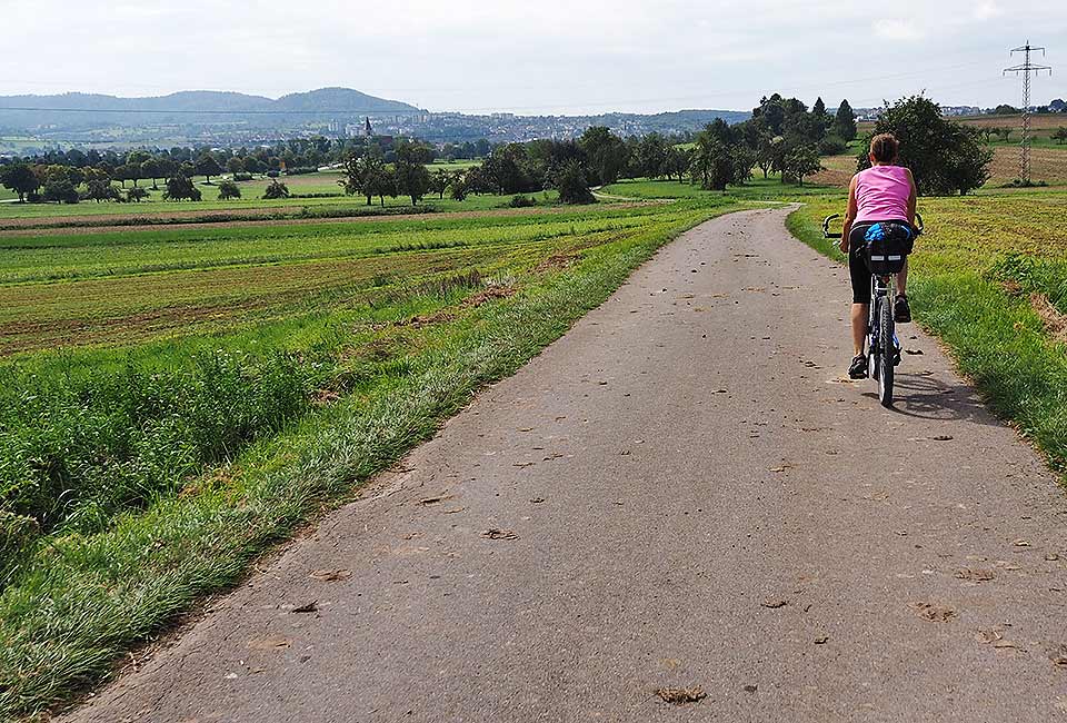 Radweg nach Rottenburg