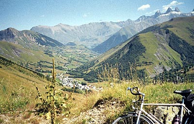 Aussicht auf Les Aiguilles d'Arves