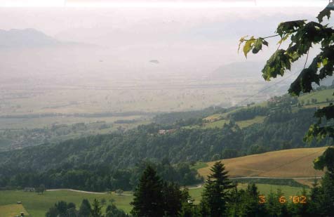Über der Rheinebene bei Altstätten