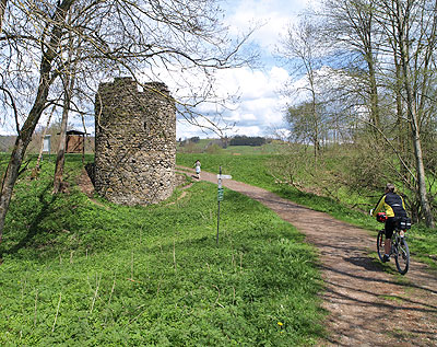 Überreste der Burg Kalden
