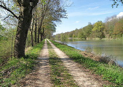 Einsamer Weg an der Iller