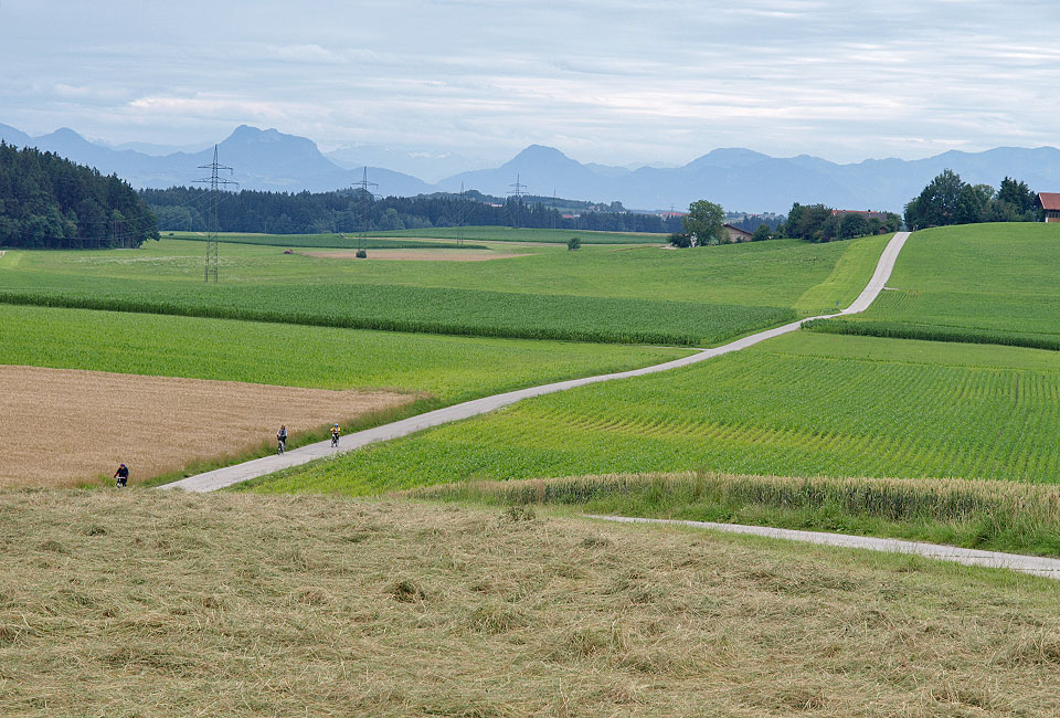 Blick von Spielberg auf die Alpen