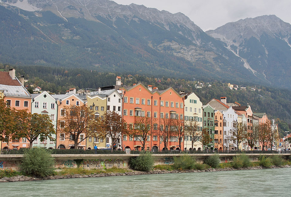 Häuser am Stadtrand von Innsbruck