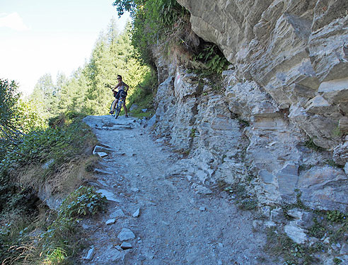 Radweg am Lunghin-See