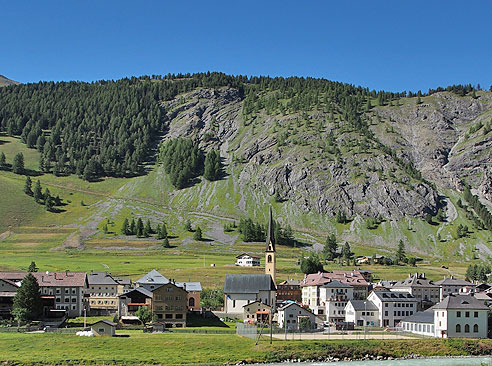 Innradweg bei Madulain