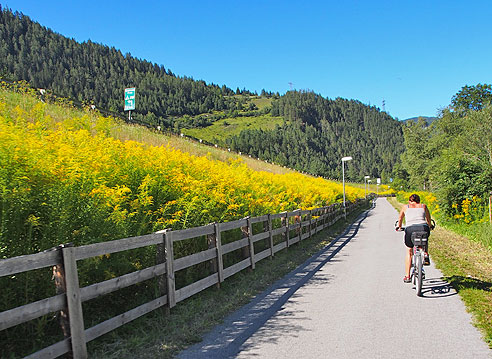 Radweg an der Trasse der B180