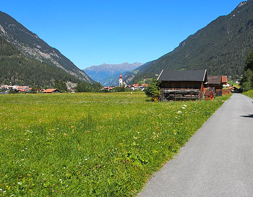 Radweg nach Pfunds