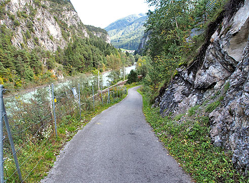 Bergauf und bergab in der Imster Schlucht