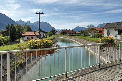 Der Isarkanal in Wallgau