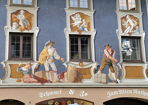 Bemalte Fassaden Mittenwald