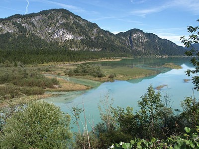 Beginn des Sylvenstein-Stausees