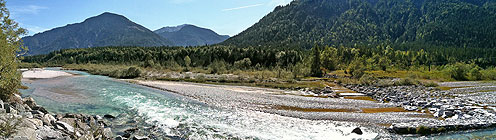 Isarwinkel: Idyllischer Radweg dur das Isartal