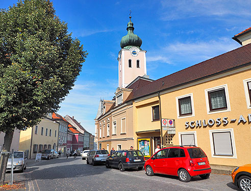 Blick auf Landau an der Isar