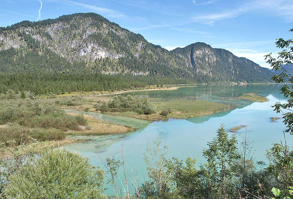 Beginn des Sylvenstein-Stausees