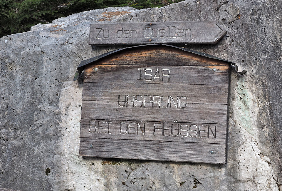 Isarursprung bei den Flüssen