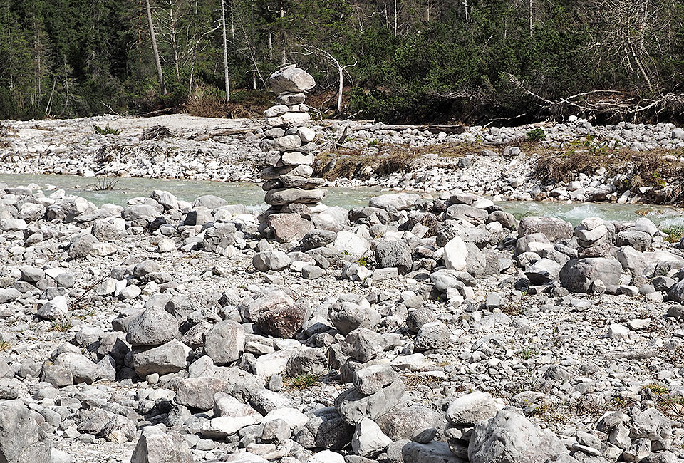 Steinmännle an der Isar