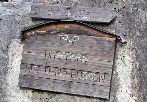 Isarursprung bei den Flüssen