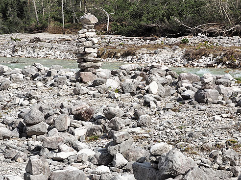 Steinmännle an der Isar