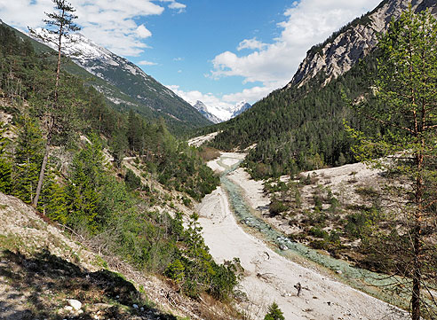 Ausblick den Gleirschklamm