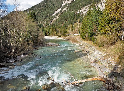 Blick von der Isarbrücke