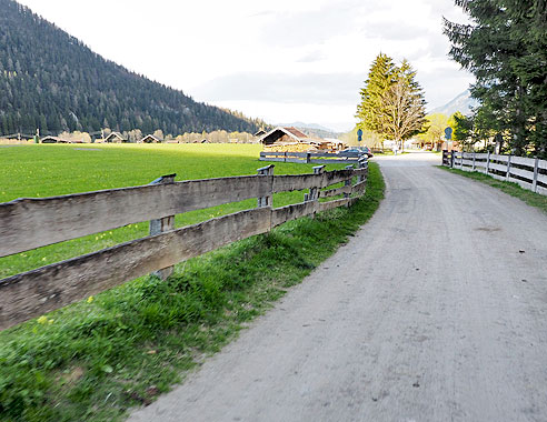 Radweg nach Mittenwald