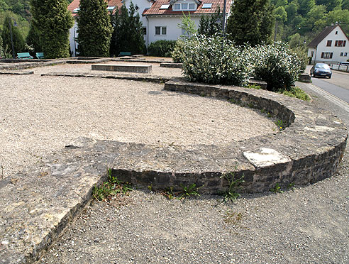 Blick aufs Römerbad Jagsthausen