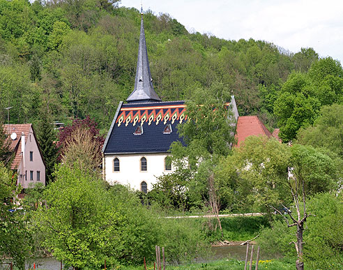 Blick aufs Stadtzentrum Widdern