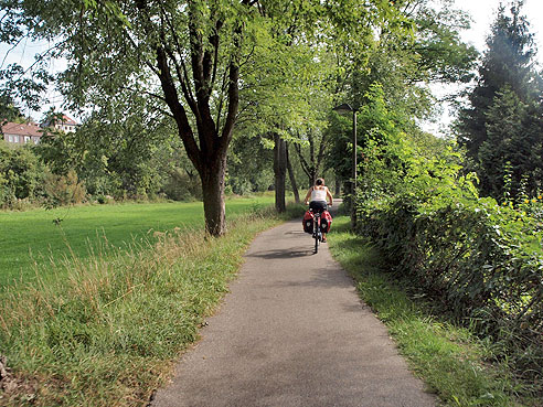 Radweg an der Jagst