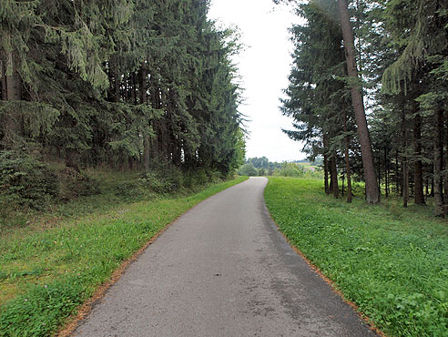 Radweg am Hang