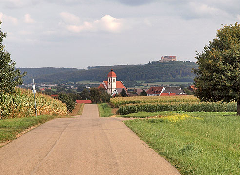 Blick auf Westhausen