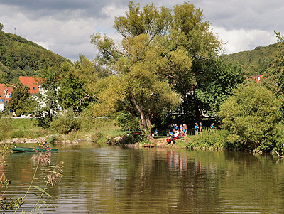 Bootseinstieg bei Weißbach