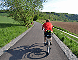 Radweg auf Eisenbahntrasse