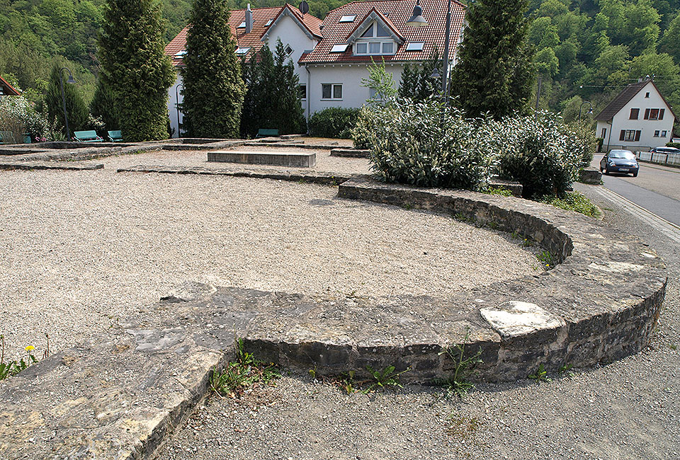 Blick aufs Römerbad Jagsthausen