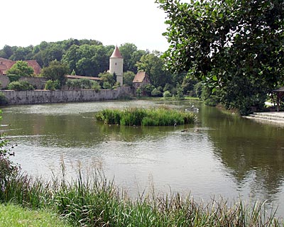 Am Gaulsweiher vor der Stadt Dinkelsbühl