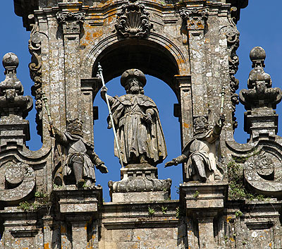 "Plaza del Toros" in Pamplona am Abend.