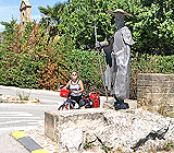 Pilgerfigur in Puenta de la Reina