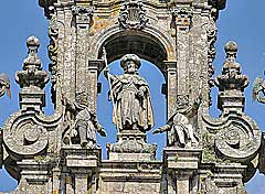 Zentrum von Santiago de Compostella