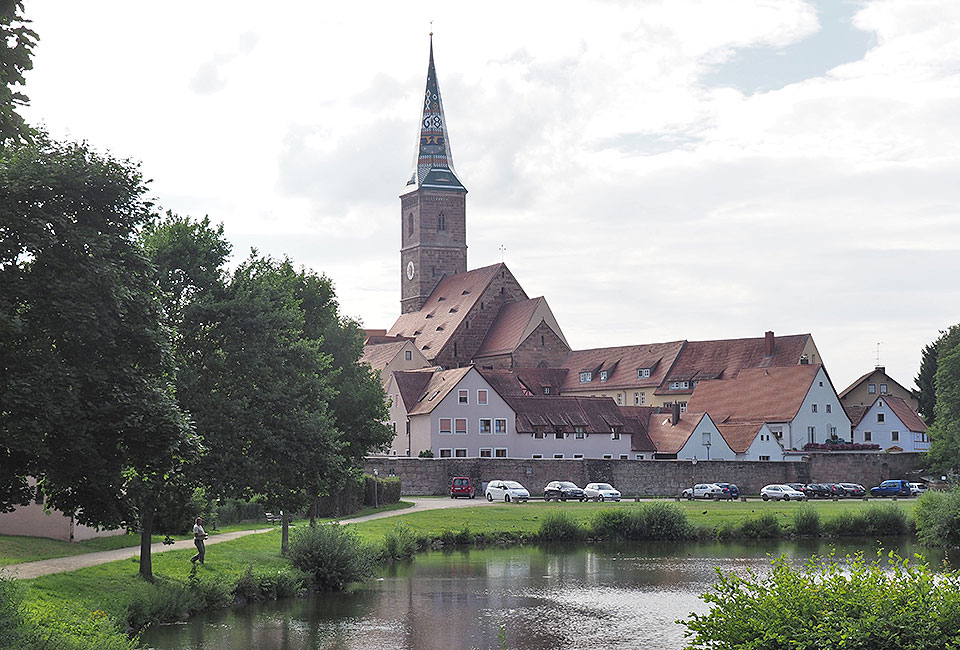 Blick auf die Stadt Wolframs-Eschenbach