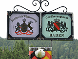 Frühere Grenze Baden - Württemberg