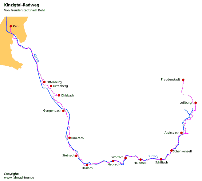 Karte Lahnradweg Etappe 1