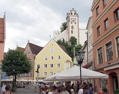 Bodensee-Königseeradweg: Marktplatz von Füssen