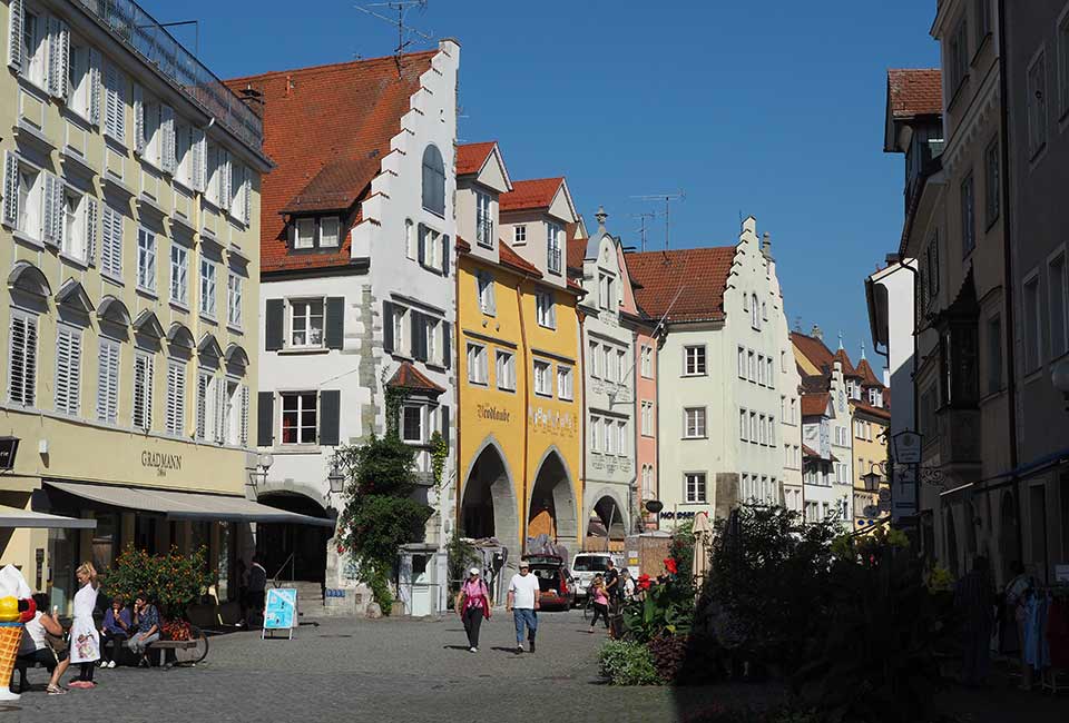 Mittelalterliche Fachwerkhäuser in Lindau