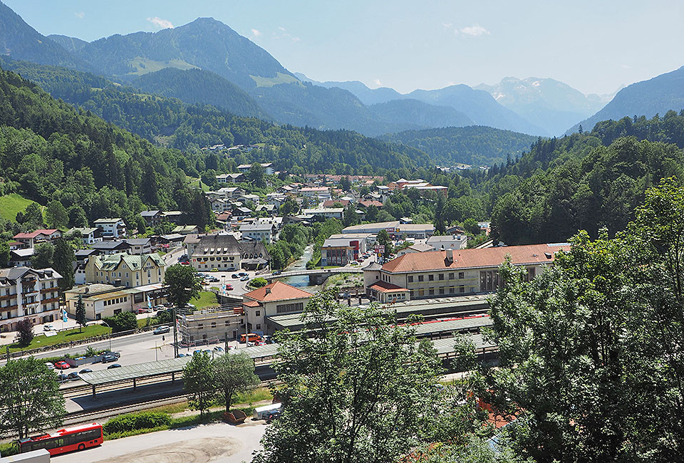 Blick ins Tal in Berchtesgaden